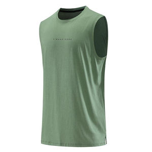 Sports Cotton Mens Muscle Singlet Sleeveless Mens Tank <b>Top</b> Vest <b>Tshirt</b> Fitness Running Gym Tank <b>Top</b> for Men - Product Image 3