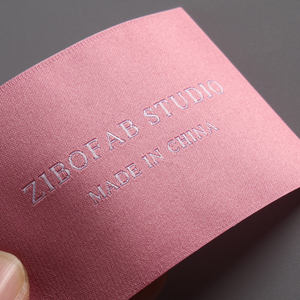 Logotipo de etiqueta privada, etiquetas de ropa de diseñador personalizadas, marca personalizada de algodón/Satén/logotipo tejido para ropa - Product Image 5