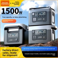 Alimentation extérieure 220V, batterie portable LiFePO4, affichage LED, protection BMS, camping, vente ambulante, maison