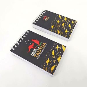 Carnet à spirale promotionnel A7 avec couverture en PP, logo personnalisé, étanche, bloc-notes de poche, fournitures scolaires et de bureau - Product Image 1