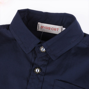 เสื้อผ้าเด็กคุณภาพสูงขายส่งแบบใหม่ ชุดเสื้อเชิ้ตแขนยาวและกางเกงคาร์โก้สำหรับงานพิธีการ - Product Image 4