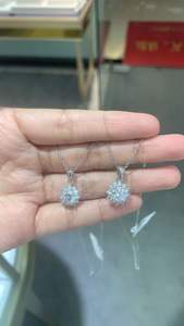 Bijoux de luxe en argent sterling motif tournesol, design élégant, avec charme exquis 1CT 2CT - Product Image 6