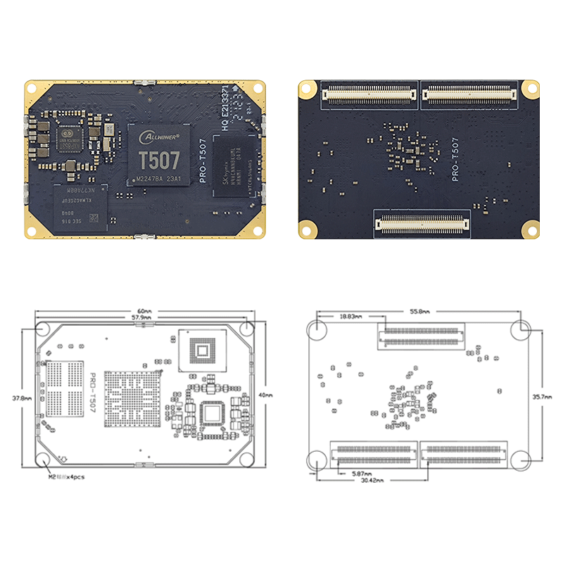 Allwinner development board T5 core board T507 development board allwinnertech Rongpin PRO-T507 industrial grade