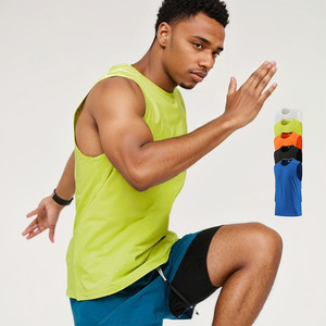 Custom Running Training Shirt Breathable Quick Dry Outdoor Sleeveless Tank <b>Top</b> Fitness <b>Reflective</b> Men's Vest - Product Image 1