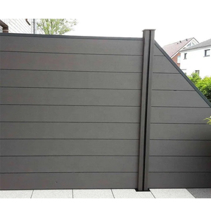 Privacy divisore <span class=keywords><strong>legno</strong></span> composito di plastica esterno cortile wpc pannelli recinzione composito recinzione esterna involucro schermo esterno - Product Image 5