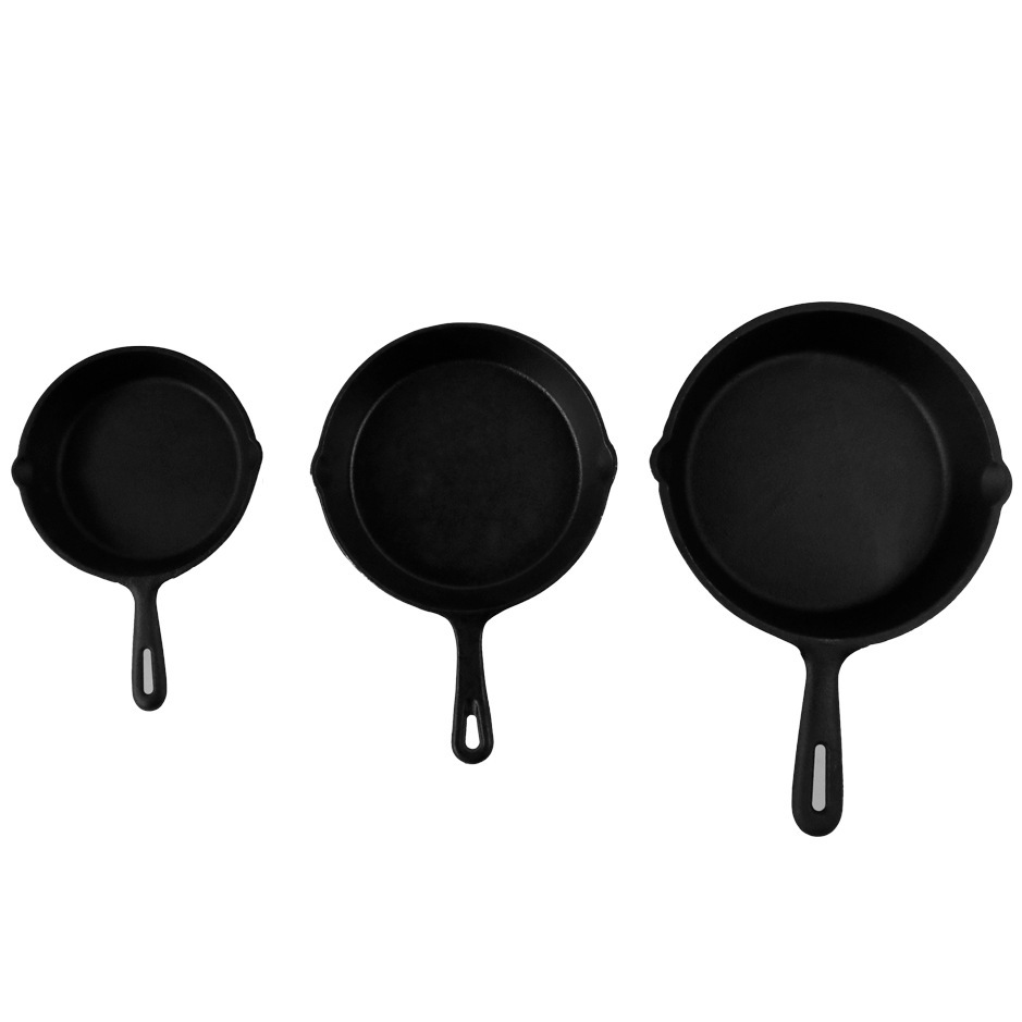 Outdoor Mini Cast Iron Frying Egg Pan Picnic Steak Frying Pan Cast Iron Barbecue Non-stick Pan