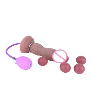 Dildo hueco realista manual al por mayor con función de ovipositor, plug anal, masajeador vaginal, juguete sexual de empuje manual para la simulación de puesta de huevos, para juegos de adultos - Product Image 1