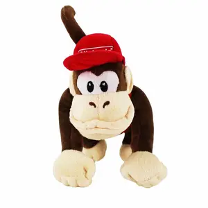 Toptan süper Mario King Kong Gorilla peluş oyuncak doldurulmuş & peluş oyuncak hayvan