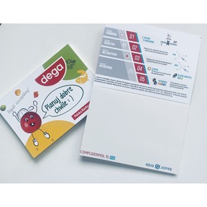 สมุดโน้ตไฟฟ้าสถิต 100x70 มม. 50 แผ่น พิมพ์ 1 สี สมุดโน้ตสำหรับโปรโมชั่น - Product Image 1