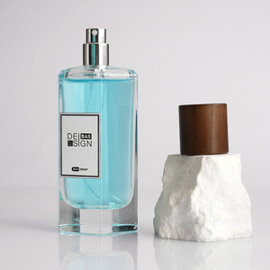 Fabricante Suministra Botella de Perfume de Vidrio Pulido Personalizada de 100 ml con Fondo Pesado y <span class=keywords><strong>Atomizador</strong></span> Plateado - Product Image 3