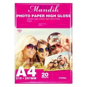 Alta lucentezza 180g A4 carta fotografica a getto d'inchiostro 20 fogli all'ingrosso leggero a 230g per la stampa fotografica di qualità - Product Image 2