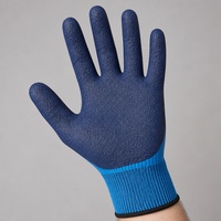 Gants en latex double couche avec paume en mousse gaufrée, résistants aux déchirures, résistants à l'usure, imperméables, pour usage intensif