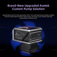 Refroidisseur d'eau pour processeur ROG RYUO Dragon King 4ème génération 360 ARGB NOIR à tuyaux longs et écran incurvé pour ordinateur de bureau