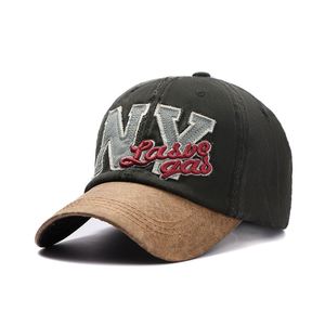 2022 New Distressed Dad Trucker Hat Common Fabric <b>Baseball</b> Cap with Embroidered Base <b>Ball</b> Design - Product Image 2