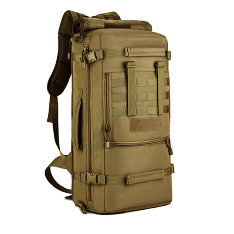 50L Herren Rucksack Camouflage Laptop Rucksack Molle Bergsteigen Rucksack Wandern Kletter rucksäcke Reisetaschen Custom