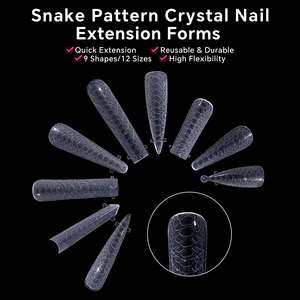 KADS 120Pcs Quick Building Nail Mold Tips For Acrylic Nail Clear False Nail Art Molds Nail Extension <b>Builder</b> Mold Manicure Tool - Product Image 5