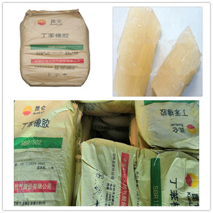 KunLun <span class=keywords><strong>SBR1502</strong></span> 타이어 및 컨베이어 벨트용 스티렌 부타디엔 고무 저온 및 내마모성 35 kg/bag - Product Image 1