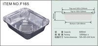 Plateaux jetables personnalisables de haute qualité en papier d'aluminium Récipients rectangulaires écologiques à emporter de qualité alimentaire
