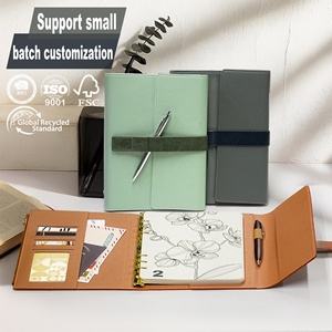 Máy tính xách tay biểu tượng tùy chỉnh NFC Chip A5 Tạp Chí sang trọng chất lượng cao PU da OEM Dây Kéo Túi bán buôn Nhật Ký Vòng chất kết dính kế hoạch - Product Image 1