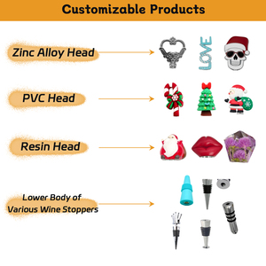 Tapón de <span class=keywords><strong>Vino</strong></span> Reutilizable con Diseño Navideño de <span class=keywords><strong>Caperucita</strong></span> <span class=keywords><strong>Roja</strong></span> y Santa Claus Recogiendo el Árbol - Product Image 5