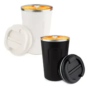 Gobelet isotherme en acier inoxydable 510 ml, isolé sous vide avec couvercle pour la maison, les voyages en plein air, ELEGATE VAS.37, design minimaliste - Product Image 1