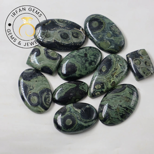 Premium Quality Natural Green Black Kambaba Jasper Oval Cut Cabochons Loose <b>Beads</b> Gemstone DIY Jewelry Making and Wholesale - Product Image 4
