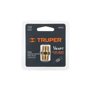 Trupper in ottone lavorato capezzolo maschio-maschio 1/4 'NPT connettori ad alta pressione per l'impianto idraulico di raffreddamento acqua di applicazione della testa - Product Image 2