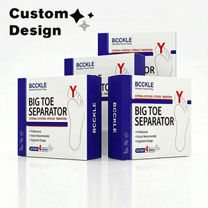 Boîte d'emballage médical en papier rigide enduit, écologique et recyclable, avec logo personnalisé, pour séparateur d'orteils, gaufrage, usage médical - Product Image 4