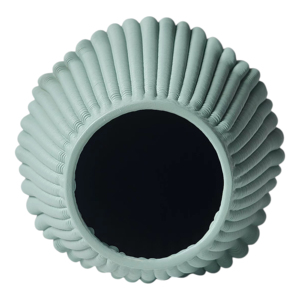 Vaso in Ceramica Alto e Scanalato, Vaso Moderno Scultoreo Verticale per Fiori, Decorazione per Soggiorno e Casa - Product Image 3