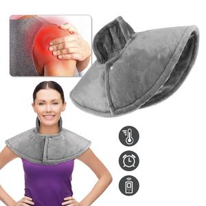Châle chauffant pour les épaules et le cou avec niveaux de température et minuteurs – Coussin chauffant pour la maison et le bureau - Product Image 6