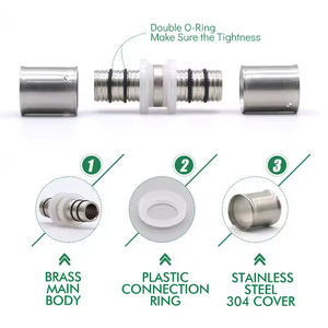 IFAN Usine Grossiste Raccord à Sertir en Laiton Égal Type <span class=keywords><strong>TH</strong></span>/U, Raccord à Compression en Laiton, Coude, Té, Manchon pour Tubes PEX - Product Image 3