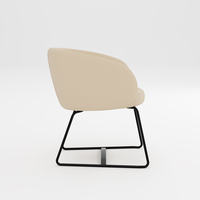 Vente directe d'usine confortable hôtel salon salon rembourré chaises de salle à manger fauteuil tissu Accent chaise longue