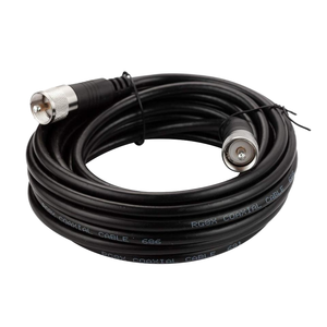 Câble <span class=keywords><strong>coaxial</strong></span> <span class=keywords><strong>CB</strong></span> de 20 pieds RG8x UHF certifié CCC à faible perte, adaptateur d'antenne radio HAM 50 ohms en cuivre, adaptateur RF mâle vers mâle - Product Image 1
