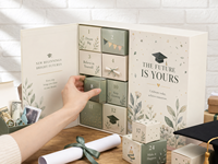 25-Tage Beauty Adventskalender Box Großhandel Individuell Bedruckte Karton-Countdown-Geschenkbox für Hautpflege-Kosmetik