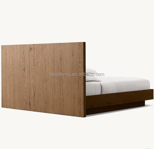 Роскошный каркас спальной кровати размера «king-Size» новейшая деревянная кровать дизайн 2025 - Product Image 4