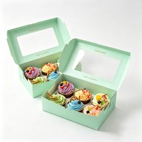 Boîte d'emballage en papier pour gâteaux, biscuits, desserts, en-cas, chocolat, vente en gros, qualité alimentaire, recyclable, personnalisable, bon marché