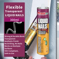 Colle silicone liquide transparente multi-usages à séchage rapide, super résistante, étanche pour extérieur, adhésif sans clou pour bois - Vente en gros