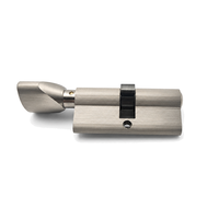 Cylindre de serrure de porte de salle de bain à bouton rotatif simple en alliage de zinc de 70 mm, vente directe usine, pour ensemble de serrures de toilettes et de sanitaires