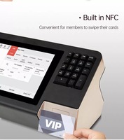 Mesin android pos layar sentuh 10.1 inci murah, dengan perangkat lunak keyboard pendek