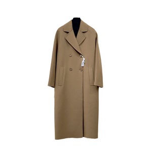 <span class=keywords><strong>Manteau</strong></span> long en cachemire et laine double face pour femme, style mode automne-hiver 2026, coupe ample et oversize, double boutonnage, couleur camel - Product Image 6