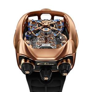 Montre automatique de sport Jacob Luxury <span class=keywords><strong>Bugatti</strong></span> Chiron Tourbillon en acier inoxydable, design à 16 cylindres à piston, pour homme, 41 mm, verre saphir - Product Image 1