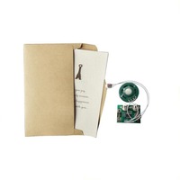 Módulo de Tarjeta de Sonido de Saludo Programable Personalizado con Activación por Sensor de Luz, Música MP3/WAV, Duración de 60s, para Tarjetas de Regalo y Juguetes Sonoros