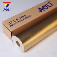 Rouleau de toile brillante écologique dorée pour peinture à l'huile et acrylique, toile argentée 240 g/m² pour imprimante UV et latex
