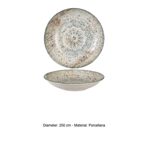Assiette Creuse Fade Coup Ø 25 cm en Porcelaine Fine Premium avec Impression Numérique Rinart - Product Image 3