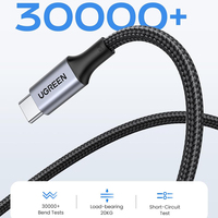 Câble de téléphone USB C UGREEN 100W, câble de charge rapide Type C, chargeur PD100W 5A QC4.0, câble de données USB à charge rapide pour iPhone Huawei