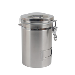 Recipiente de Almacenamiento de Alimentos de Acero Inoxidable de Gran Capacidad, Recipiente para Granos de Café para el Hogar o Cafetería - Product Image 1