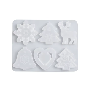 6 Hole Deer Christmas Tree Shape Silicone Cake Fondant <b>Mold</b> Silicone <b>Candle</b> Moulds DIY Handmade Soap Resin <b>Molds</b> - Product Image 3