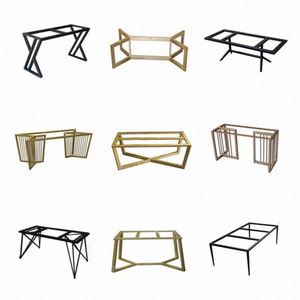 Modern <b>Square</b> Metal Iron Legs for Outdoor Dining & Office <b>Tables</b> High Load Capacity Customizable Sizes - Product Image 2