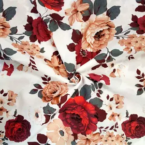 Tissus imprimés floraux africains design tissu 100% polyester pour drap de lit