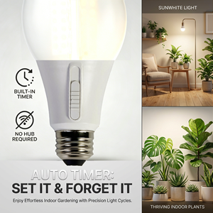 Ampoule LED de culture de qualité professionnelle pour détaillants majeurs, certifiée ETL FCC, <span class=keywords><strong>A19</strong></span> LED avec minuterie mécanique intégrée, 9W, fourniture professionnelle d'usine OEM - Product Image 3
